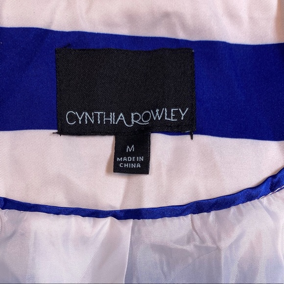 Cynthia Rowley NWOT Nautical Striped Trench Coat! - Picture 8 of 10